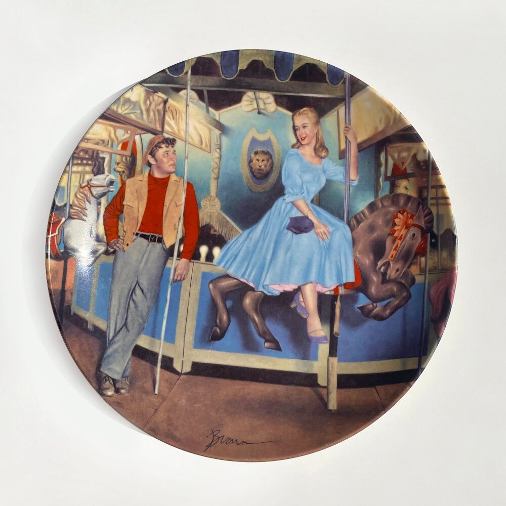 Edwin Knowles "THE CAROUSEL WALTZ" Collector Plate BY Dan Brown
